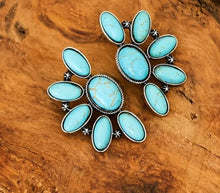 Load image into Gallery viewer, Turquoise Burst Stud Earring
