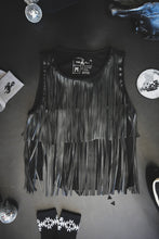 Load image into Gallery viewer, GIRLS BEST FRINGE *MIDNIGHT tank
