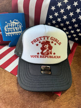 Load image into Gallery viewer, Pretty Girls Vote Republican Trucker Hat
