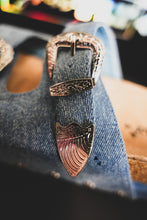 Load image into Gallery viewer, PLATINUM BUCKLES *DENIM
