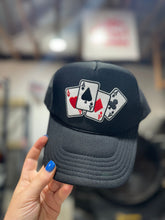 Load image into Gallery viewer, Lucky Aces Patch Trucker Hat
