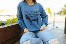 Load image into Gallery viewer, Eat Beef Graphic SweatshirtMultiS
