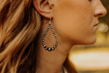 Load image into Gallery viewer, Faux Navajo Pearl Drop EarringsSilverOS
