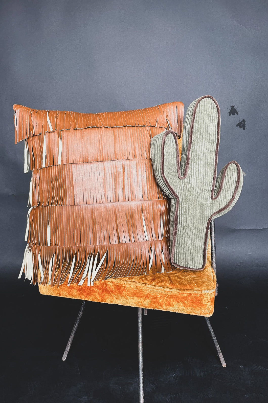 FRINGE FLAIR * SADDLE pillow case