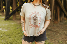 Load image into Gallery viewer, Homegrown Cowgirl Raw V - neck Graphic TeeTanS
