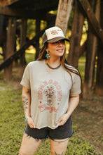 Load image into Gallery viewer, Homegrown Cowgirl Raw V - neck Graphic TeeTanS
