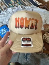 Load image into Gallery viewer, Howdy Sunset Trucker HatMulti
