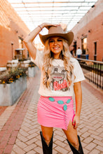 Load image into Gallery viewer, Las Vegas Pink Rodeo Graphic TeeWhiteS
