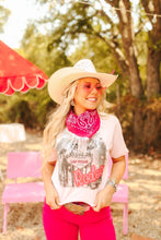 Load image into Gallery viewer, Las Vegas Pink Rodeo Graphic TeeWhiteS
