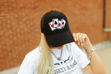 Load image into Gallery viewer, Lucky Aces Patch Trucker HatBlackOS
