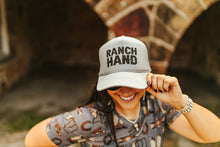 Load image into Gallery viewer, Ranch Hand Trucker HatGreyOS
