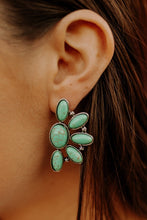 Load image into Gallery viewer, Turquoise Cluster Stud EarringsTurquoiseOS
