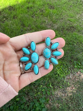 Load image into Gallery viewer, Turquoise Cluster Stud EarringsTurquoiseOS
